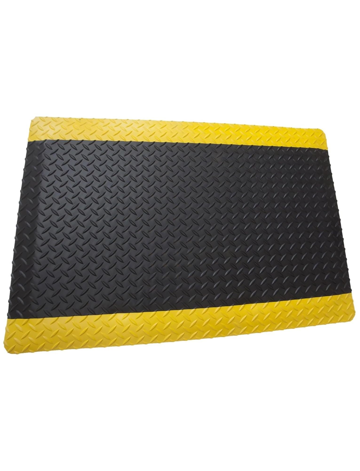 Aioneer 20Mm Anti-Static Conductive Rubber Anti-Fatigue Mat - Thick Standing Pad For Garage Warehouse Workbench-Yellow+black-23.6x47.2in