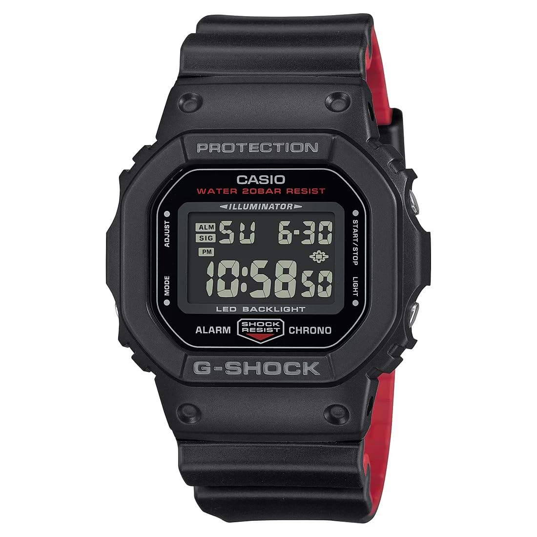 Casio G-Shock Digital Black Dial Men DW-5600UHR-1DR (G1515)
