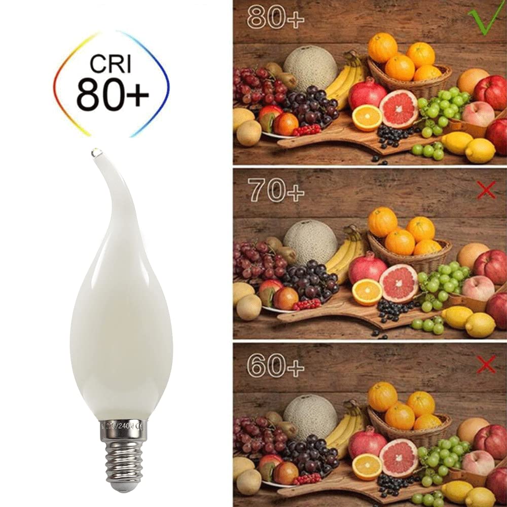 Lampadina di Ricambio a LED - 220 V-240 V, lampadine Edison con Base E14, Lampadina C35 G45, Adatta per luci Vintage da Giardino Commerciali, Luce Diurna Bianca 6500 K, Confezione da 10