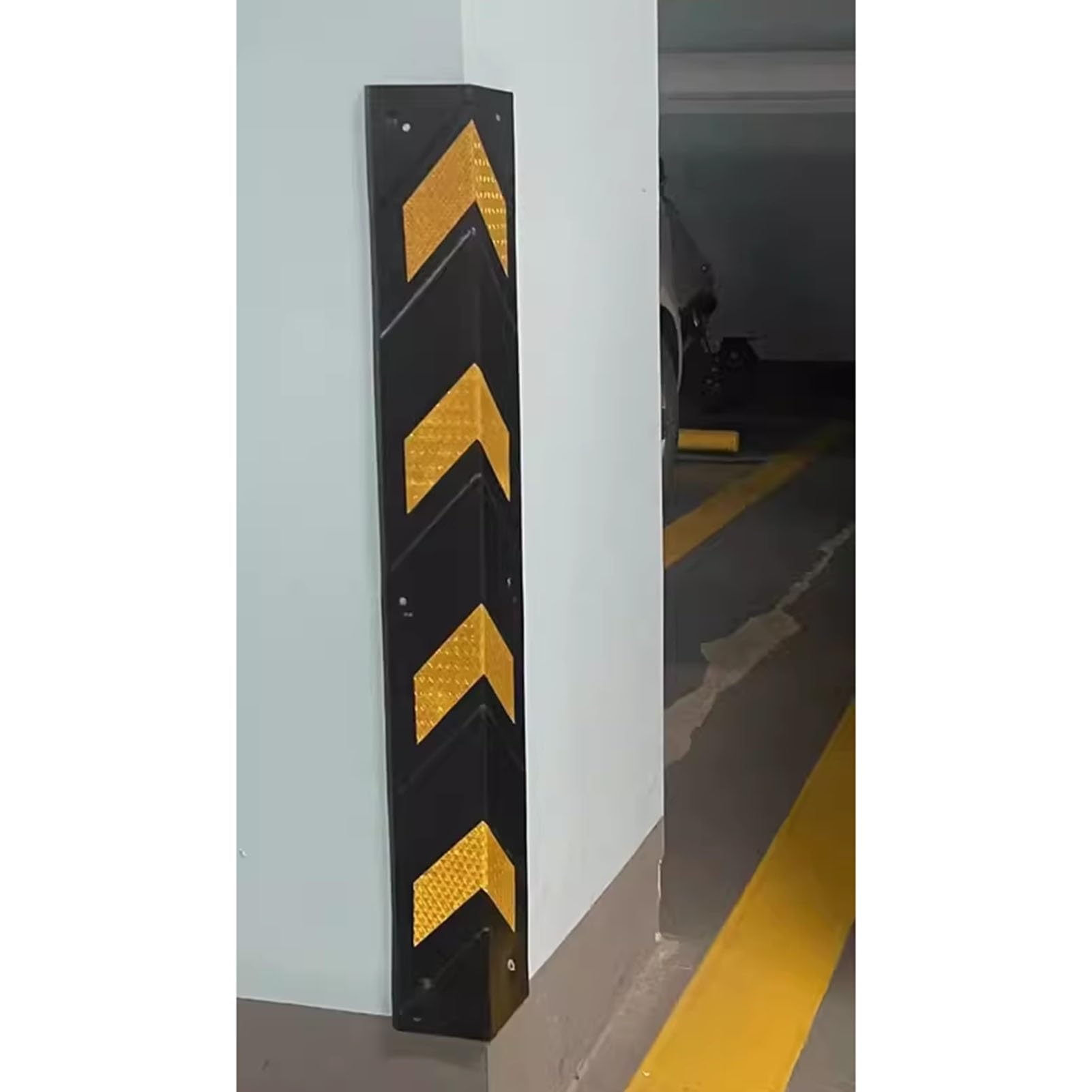 Paraspigoli Profilo Angolare Spigoli Protezioni Da Parete Per Garage/ Copertura Di Protezione Del Muro, Giallo E Nero In Gomma Protezione Angolo Muro/ Scudo Angolare, Parcheggi Striscia Anticollisione