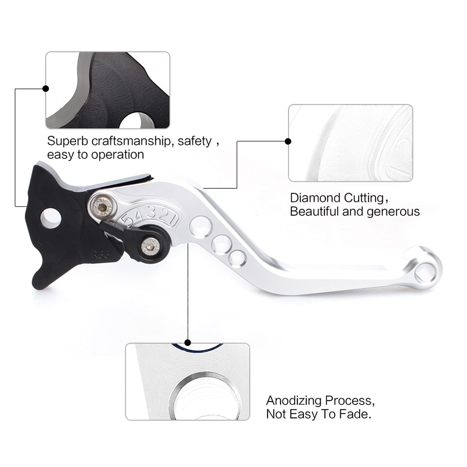Kupplungs Motorradkupplung Bremszubehör Einziehbarer Einsteller Für Honda Für Schatten 400 600 750 1988-2010 1100 1997-2010
