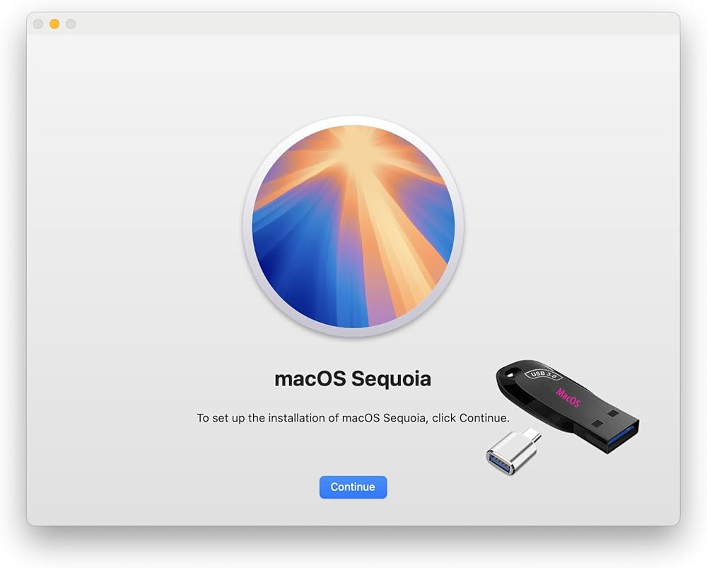 32GB - MacOS Sequoia 15 (USB & Type-C), Bootable USB Drive 3.2