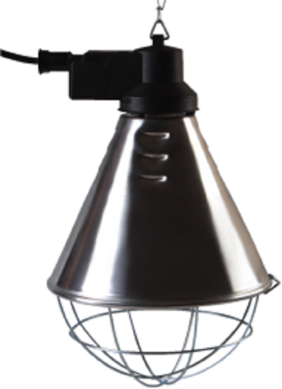 Infa-Red Heat Lamp Holder With 250 Watt Bulb For Poultry Kennels & Other Animals