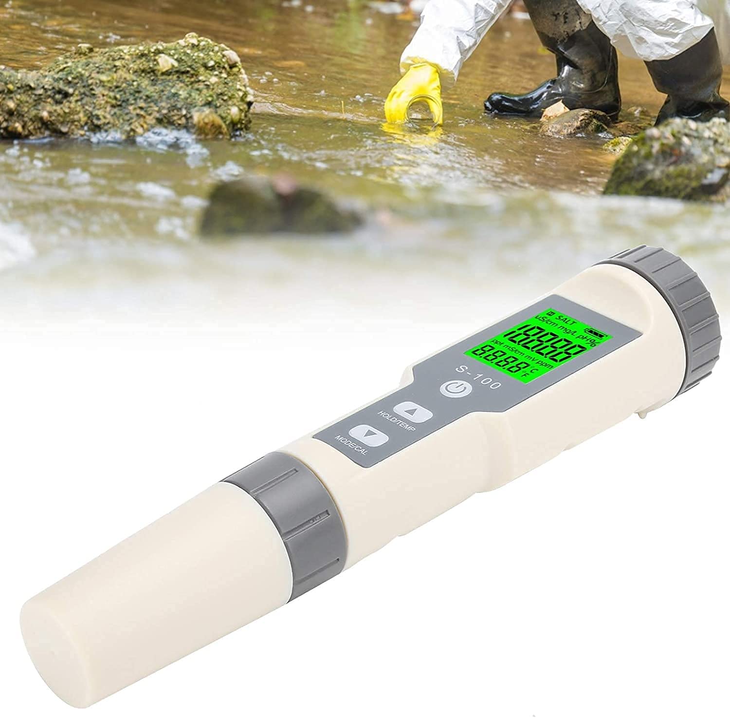 Precise 4 in 1 Water Meter 4 Different Modes Water Quality Test Pen Multifunctional for Mariculture Aquarium Practical Water Quality Detector