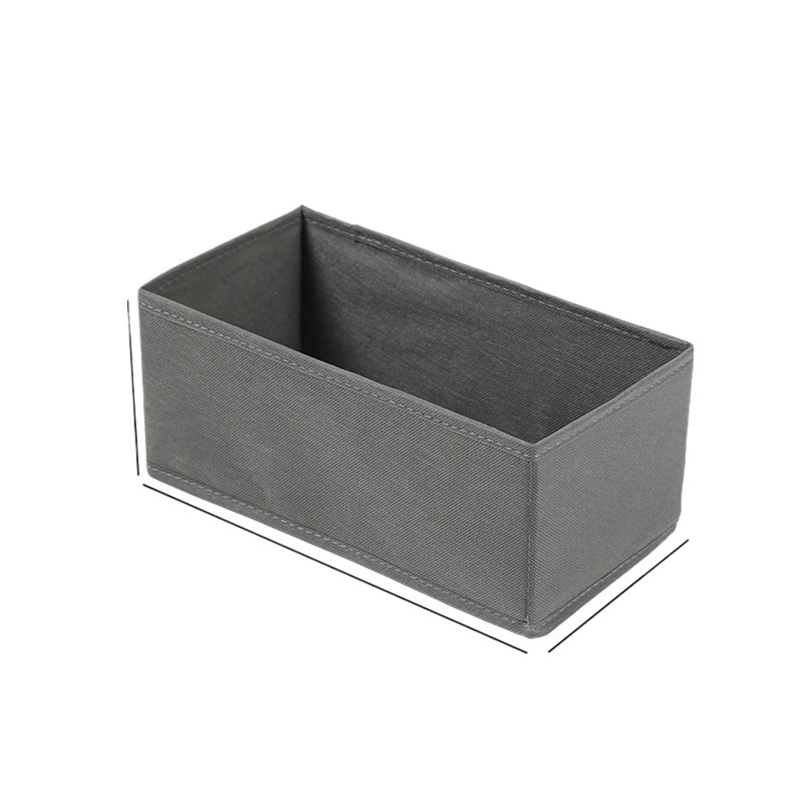 YDYAENIO Underwear Drawer Organiser Fabric Underwear Storage Box Drawer Organizers For Closet Organization underwear organiser boxes for wardrobes(Grey-M)