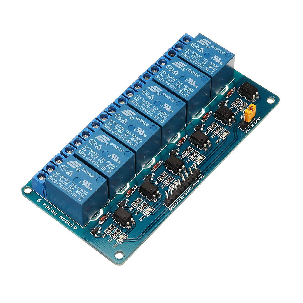 See full amazon price history chart for REES52® 6 CHANNEL 24V RELAY MODULE ( 6 CH 24 V Relay Module ) REES52® 6 CHANNEL 24V RELAY MODULE ( 6 CH 24 V Relay Module ) (B08L92Q21B) Amazon Price History, Amazon Price Tracker