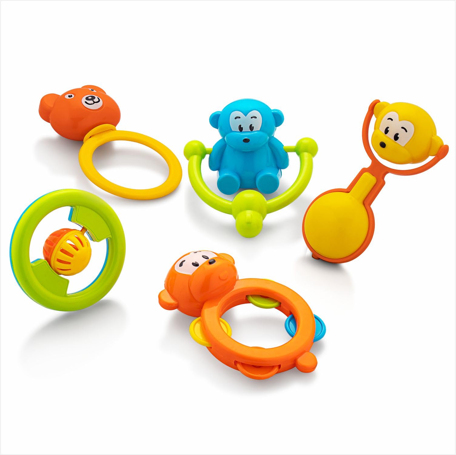 Mommas Baby 5pc Rattle Set/BPA Free/Non-Toxic Toys/ 100% Safe for Toddlers (5pcs) (B0CZT3NC27) Amazon Price History, Amazon Price Tracker