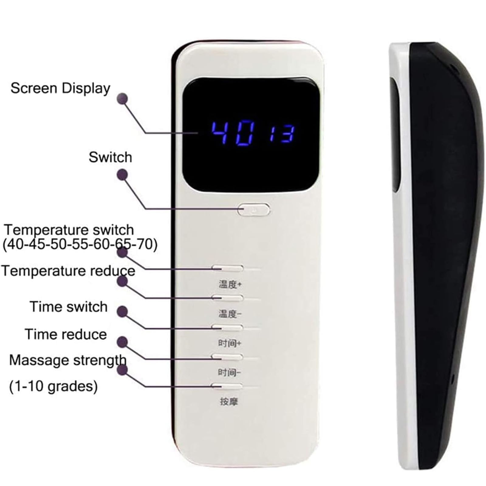 Magnetyczny masażer brzucha, podgrzewany elektryczny pas masujący do odchudzania, przełącznik LCD, regulacja temperatury, szybkie nagrzewanie, do talii, nóg i brzucha