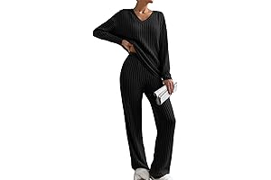 Women's Pajama Sets - Cozy and Ribbed Knit Sleepwear