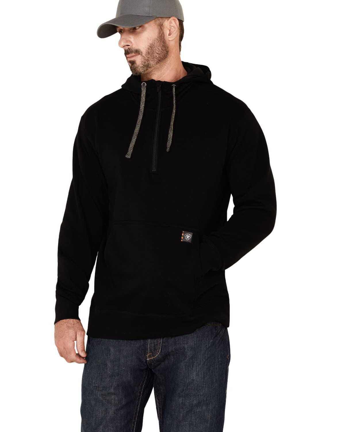 ARIAT Men's Rebar Workman 1/4 Zip Hoodie