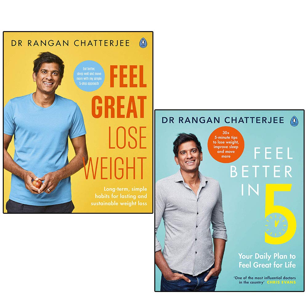 Dr Rangan Chatterjee 2 Books Collection Set (Feel Great Lose Weight and Feel Better In 5)