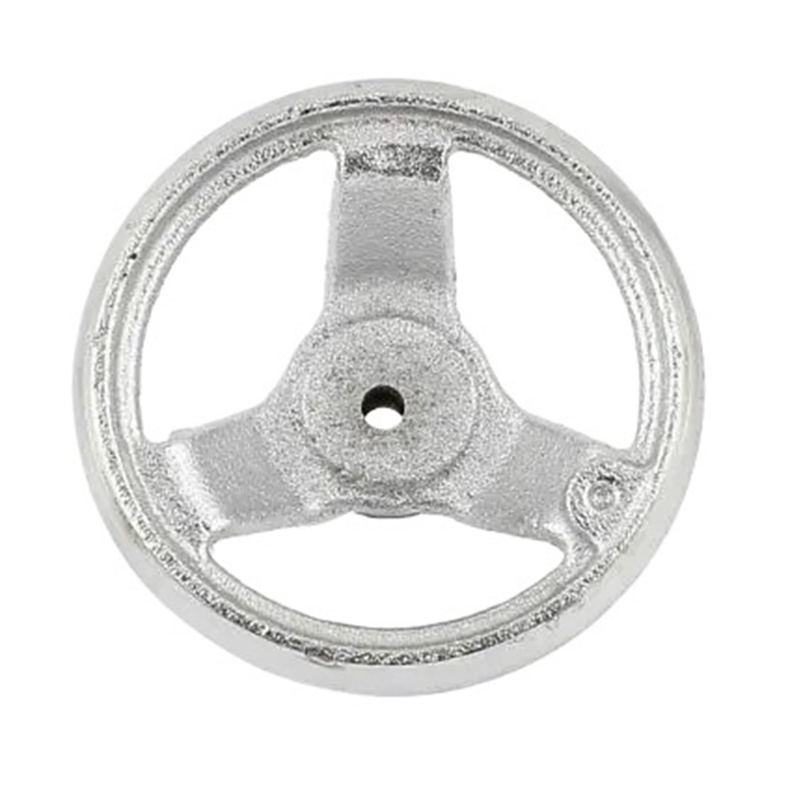 Jwseo One Color 100Mm Dia Three Spoke Round Iron Hand Wheel Handwheel For Milling Machine Lathe