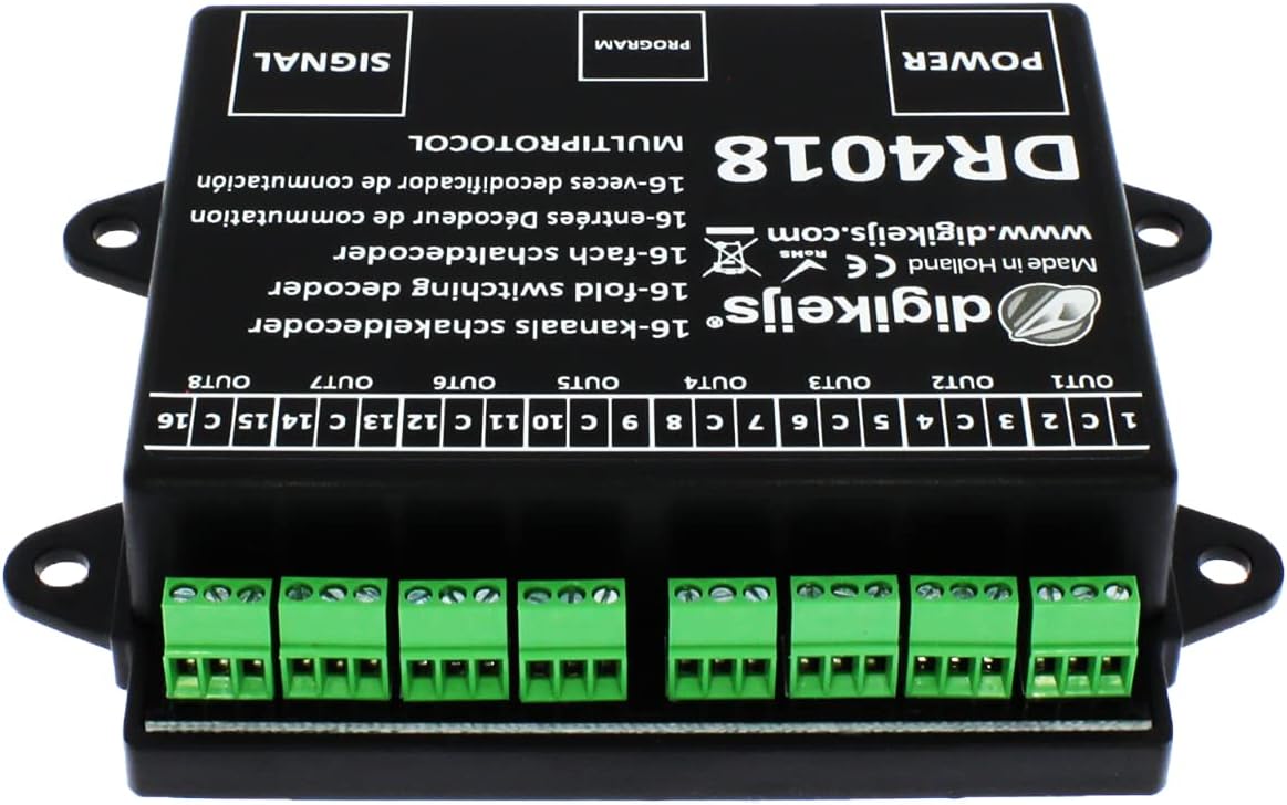 Digikeijs DR4018 16 Channel Switch DECODER - Works with All DCC Brands!