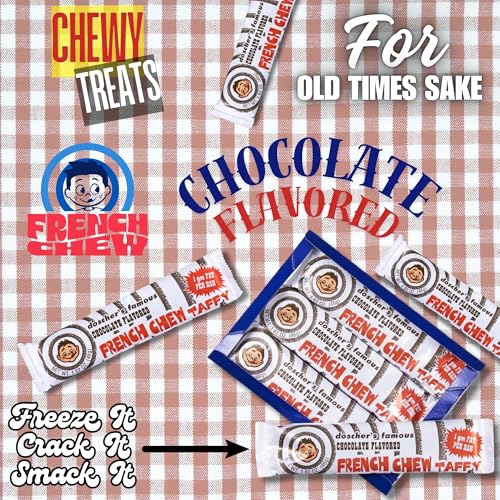 Caramelos French Chew sabor chocolate, pack de 4 miniatura 4