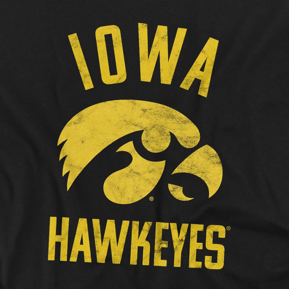 University of Iowa Official Hawkeyes Logo Unisex Adult T-Shirt, Hawkeyes Logo, X-Large