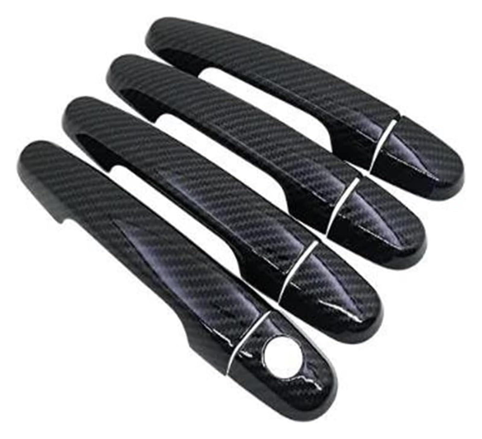 Qwqthgs Handle 1 Keyhole Car Exterior Door Handle Cap For Toyota For Corolla For E140 For E150 2007 2008 2009 2010 2011 2012 2013 Door Handle Cover Sticker(Handle 1 Keyhole)