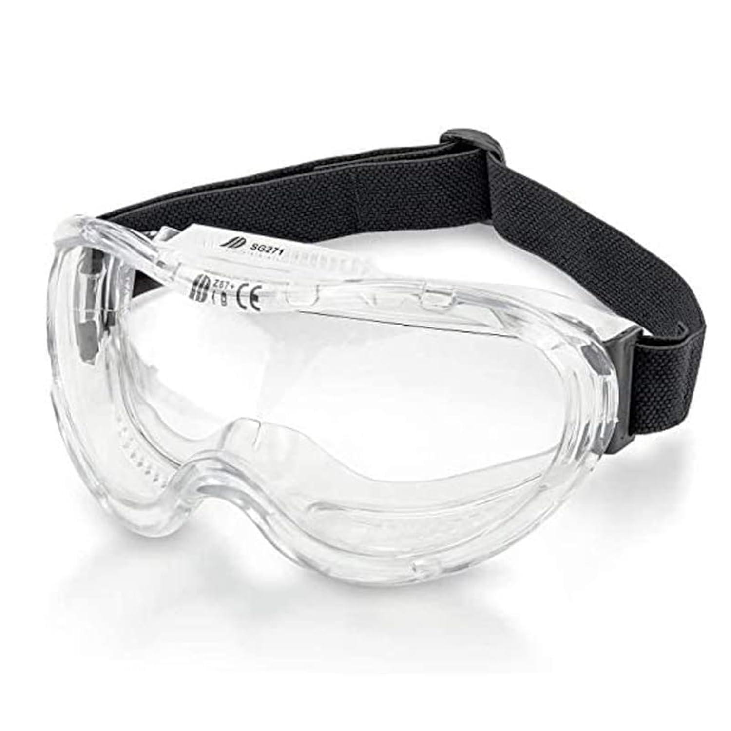 GulfDealz Protective Anti-Fog Safety Goggles Eyewear with Wide-Vision, ANSI Z87.1 Approved | Adjustable & Lightweight - Transparent