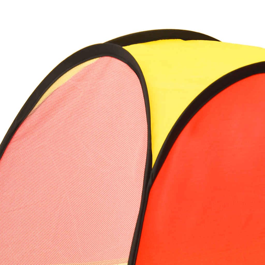 Mangloder Spielzelt für Kinder Mehrfarbig 255x80x100 cm mit Krabbeltunnel und Tragetasche für Indoor und Outdoor, stabiles Kinderzelt, ideal für Geburtstag, Party, Garten, Camping und Bewegungsspiel