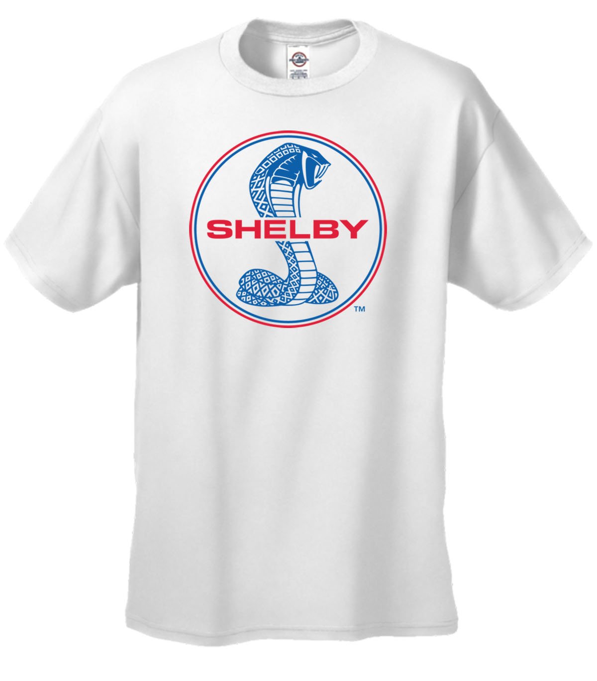 Ford Mustang Shelby Cobra T-Shirt Blue & Red Shirt Car Enthusiast Tee Hotrod Muscle Car Stang Racing Performance Tee Shirt