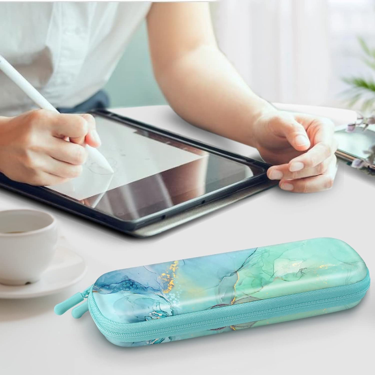 Fintie Multi-Angle Viewing Case for iPad (A16) 11th Generation 11 Inch (2025), iPad 10th Generation 10.9 Inch (2022 Bundle with Protective Carrying Bag Sleeve for Apple Pencil (1st and 2nd Generation)