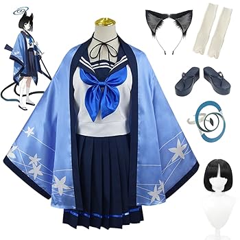 Amazon.co.jp: [HAOJEE] ブルーアーカイブ 桐生キキョウコスプレ