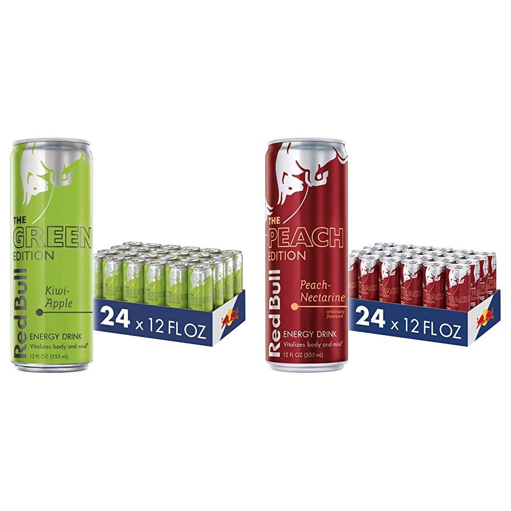 Buy Red Bull Energy Drink, Kiwi Apple, 12 Fl Oz (24 Count), Green
