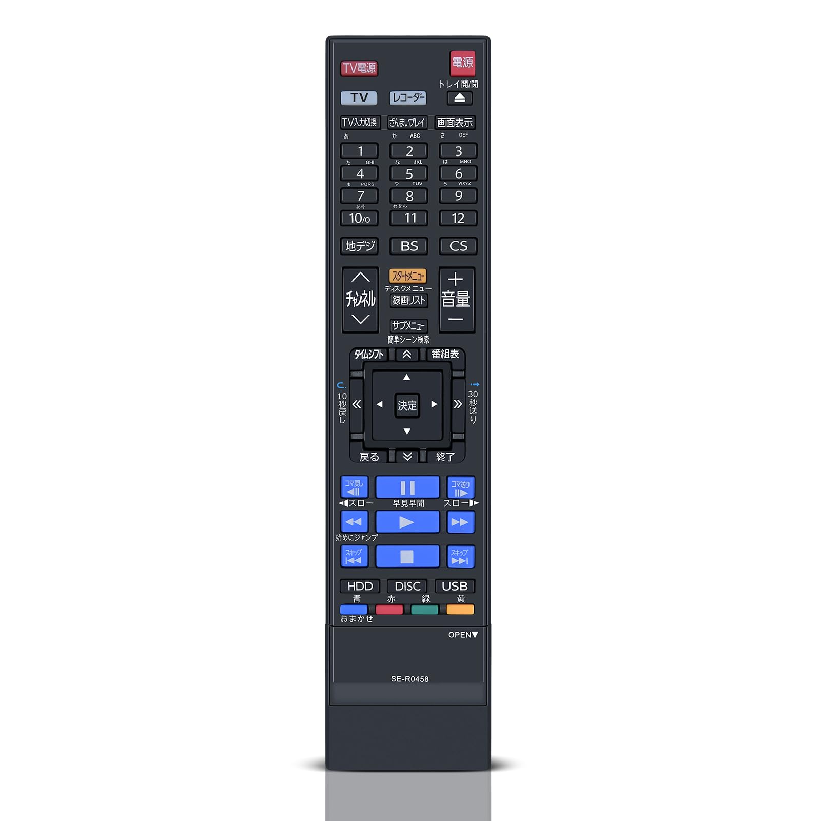 TOSHIBA ブルーレイレコーダー リモコン付 Amazon.co.jp: ブルーレイレコーダーリモコン SE-R0422 for