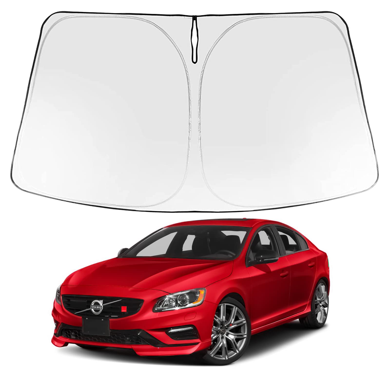 Proadsy Front Windshield Sun Shade Foldable Sunshade Protector Custom Fit 2010-2017 Volvo XC60 SUV Accessories 2022 Upgrade