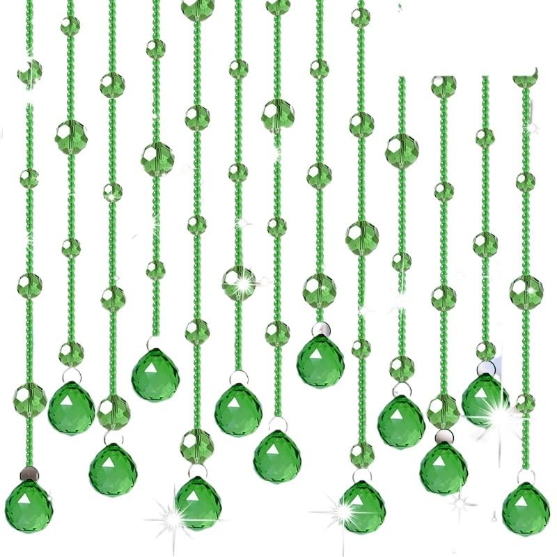 Rideau De Perles De Cristal Rideau de Perles de Cristal, Rideau de séparation de Salon, Rideau décoratif de Chambre à Coucher, Accessoires de décoration de Chambre(7,10 Pieces 1.2m)