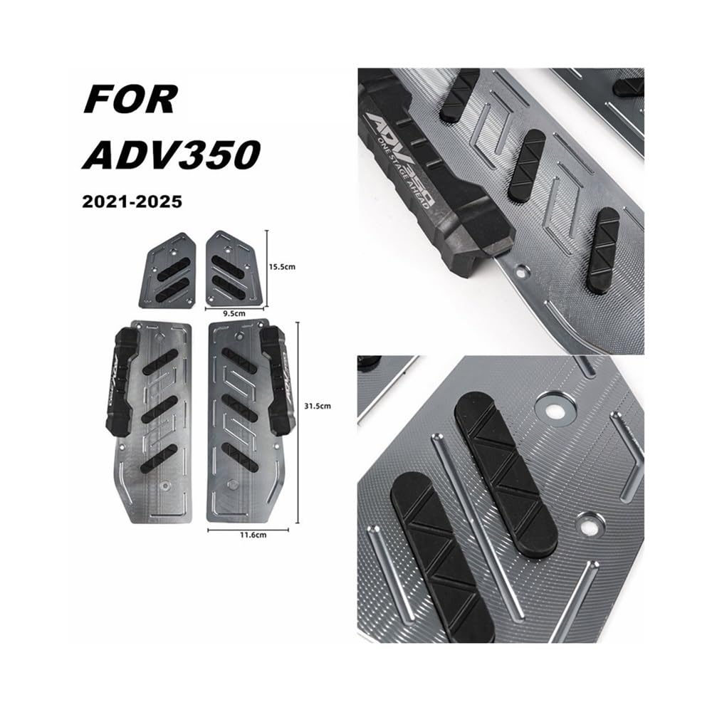 Pedane Pieghevoli per Moto Pedale Per Motocicletta Modificato Antiscivolo Poggiapiedi Per ADV 350 2021 2022 2023 2024 2025 Accessori Per Modifiche Moto