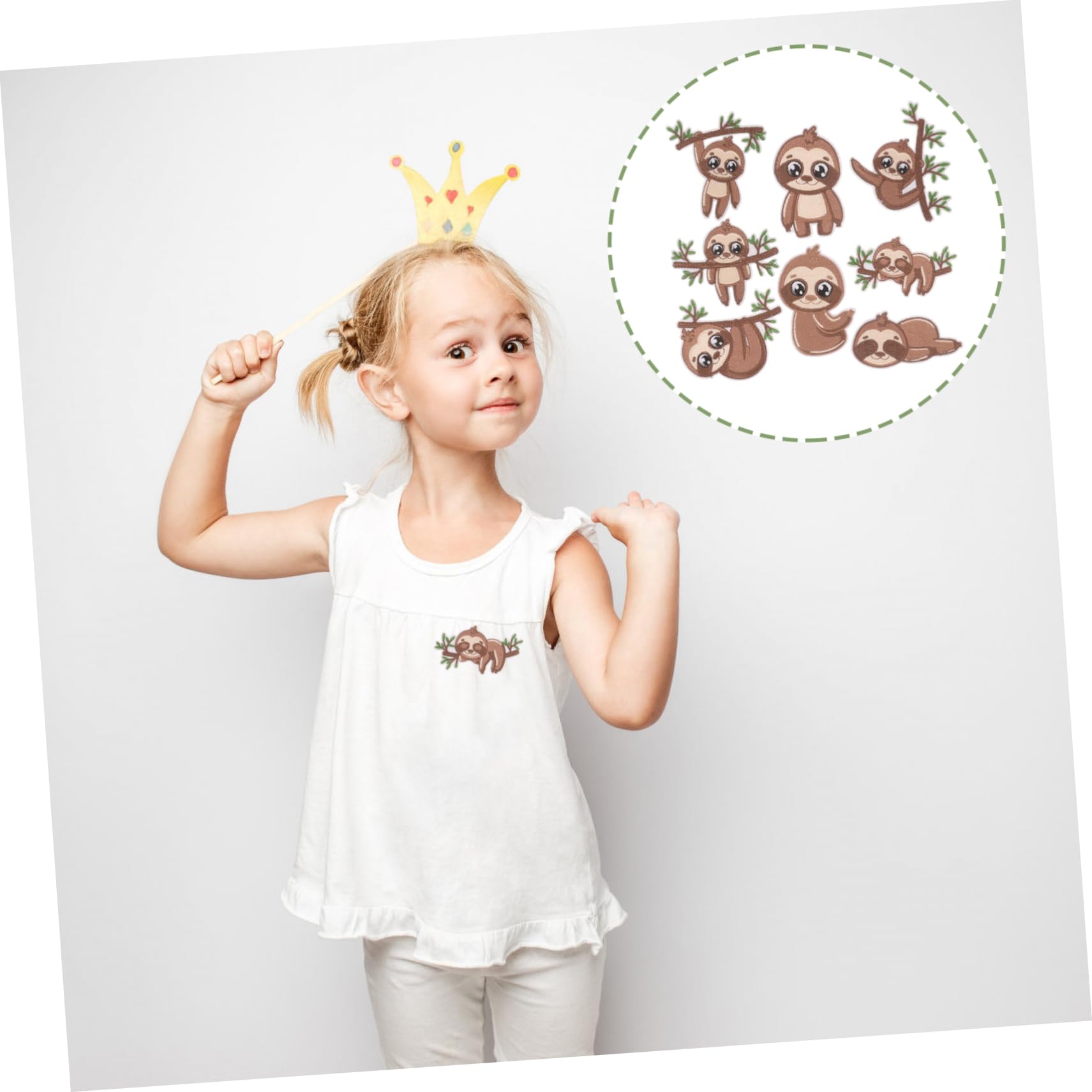 jojofuny 4 Set Toppe Ricamate Forma Applique Per Abbigliamento E Accessori Per Decorare E Magliette 8 Pezzi*4