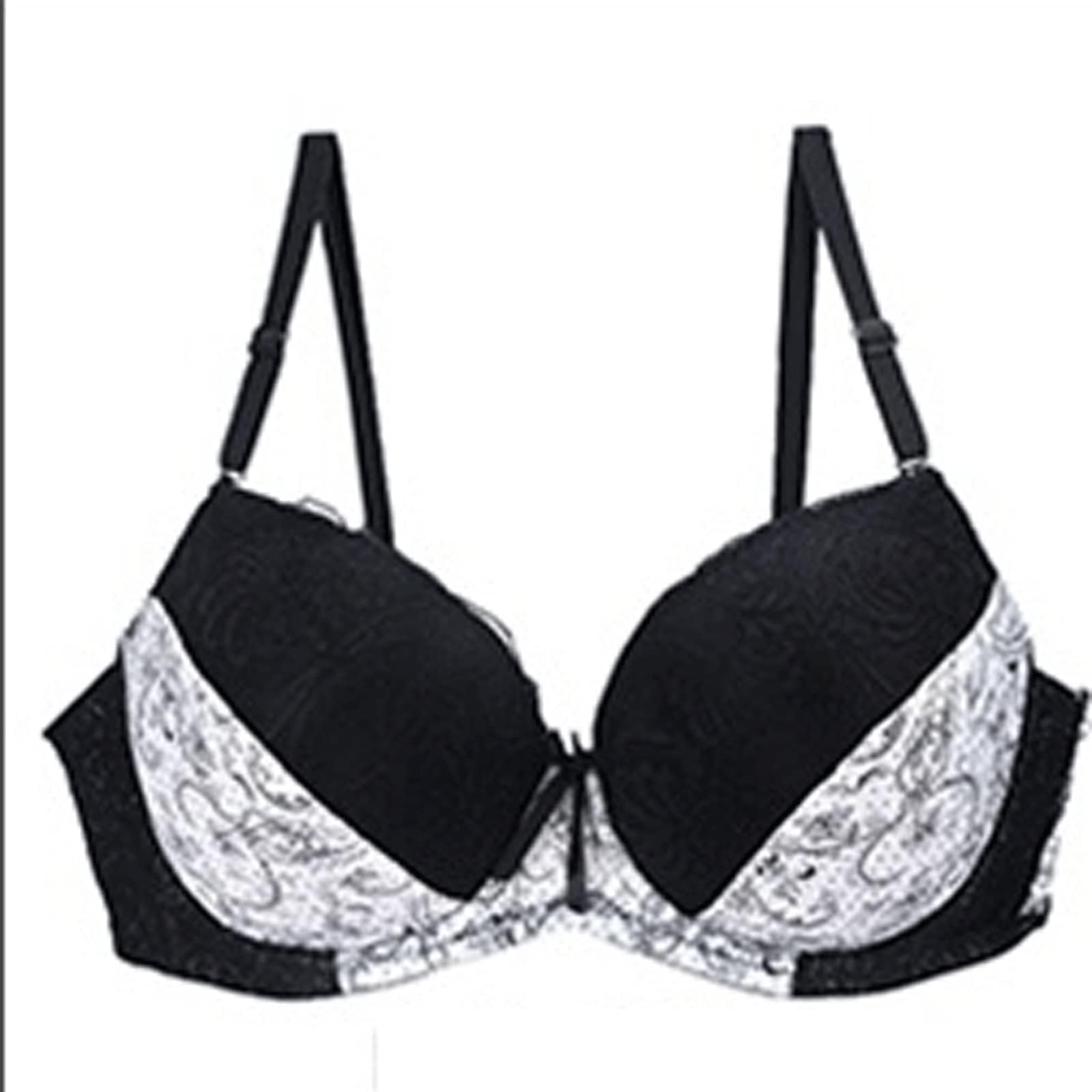 ZOKIVAZOKIVA Bras, Sexy Bra Thong Set Lace Colorblock Underwear Underwear Set (Size : 32)