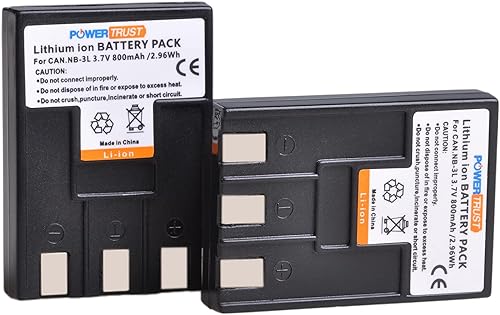 Miniatura 3 de NB-3L NB3L NB 3L - Cargador USB para Canon Digital Ixus II Iis i i5 700 750 PowerShot SD10 SD20 SD40 SD100 SD110 SD500 SD550 IXY Digital L L2 30 (2