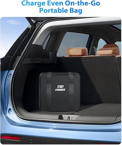Miniatura 7 de EVDANCE LEVEL2 Cargador EV 16A Amp 110V-240V Estación de carga portátil de vehículo eléctrico de 25 pies con enchufe NEMA 6-20, adaptador 5-15 para