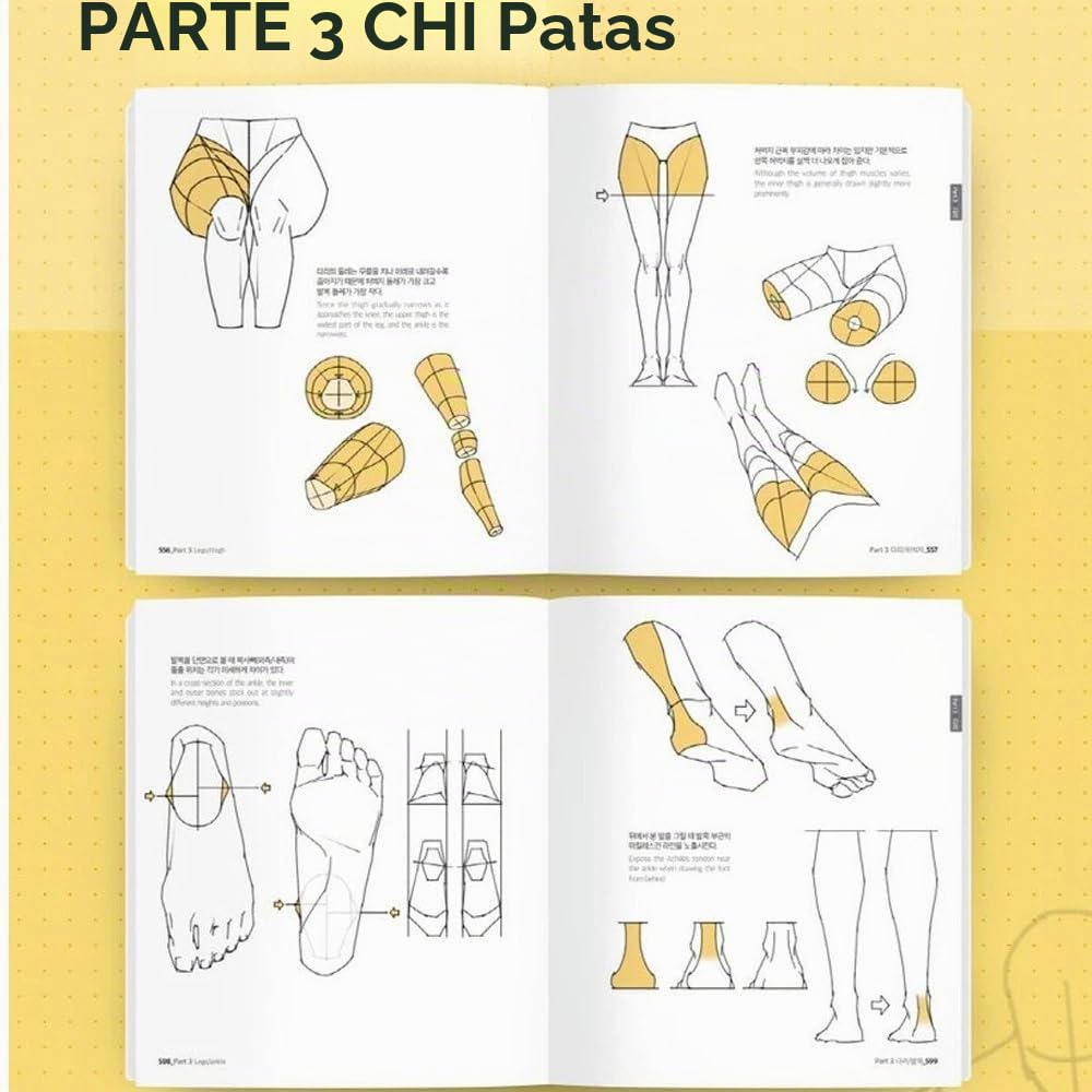 Point Character Drawing 2 de Taco | Libro coreano de anatomía manga | Inglés Sub