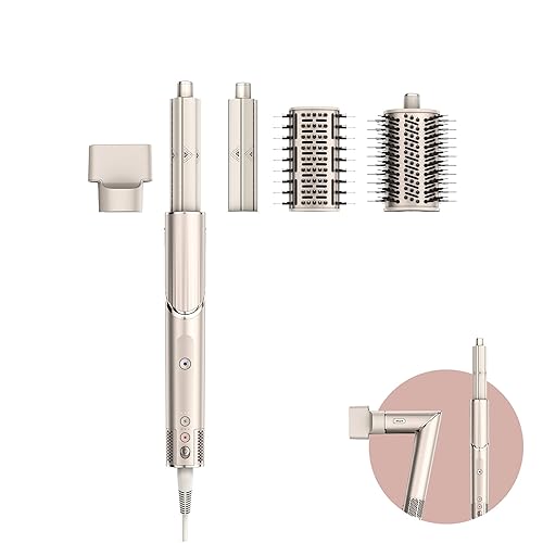 Shark FlexStyle Multi Hot Air Styler & Hair Dryer with Auto-Wrap Curlers, Brushes, and Concentrator, No Heat Damage, Versatile Styling, for All Hair Types, with Additional Accessories Available - For straight & wavy - Stone - 4 in 1