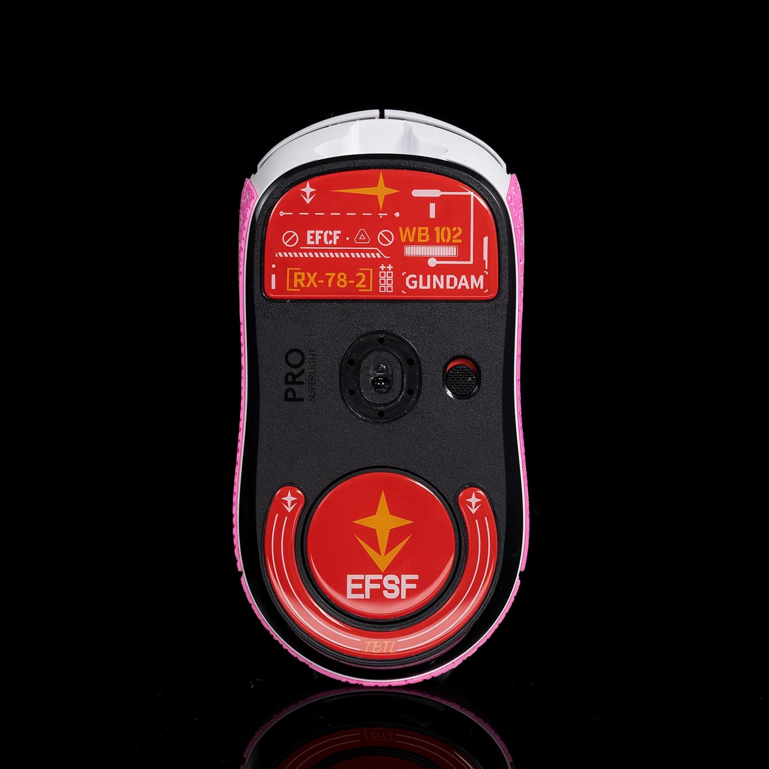 Glass Mouse Feet Skates for G Pro X Superlight Red