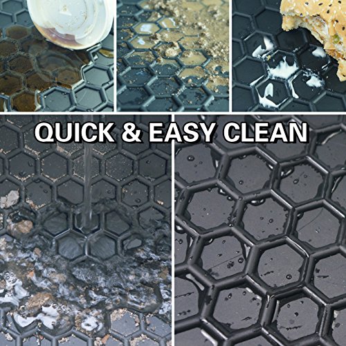 Biosp Car Rear Cargo Liner For Mazda Cx-5 Cx5 2017 2018 2019 Trunk Mat All Weather Rubber Carpet Black Heavy Duty Custom Fit-Odorless Waterproof #TOP3