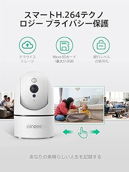 winees（ウイニーズ）ネットワークカメラ 1080P 8倍光学ズーム Amazon | winees ネットワークカメラ ベビーモニター ペット