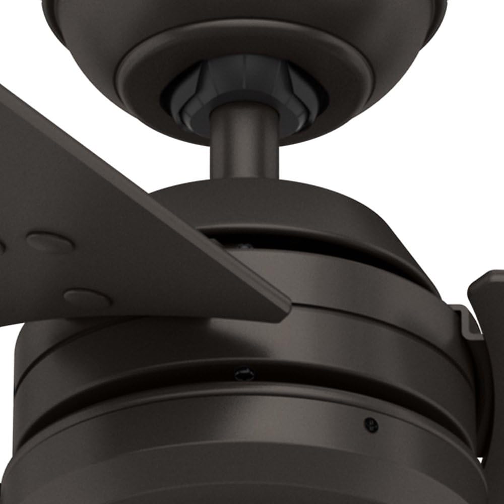 Tech Deals 🔥 Hunter Cassius Indoor / Outdoor Ceiling Fan with Pull Chain Control, 52, Premier Bronze