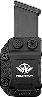 Vista 34 de POLE.CRAFT IWB/OWB - Funda para cargador Kydex - Mag Carrier se adapta a: 0.354 in .40 Double Stack/0.354 in .40 Single Stack - P365 1911 Glock 19