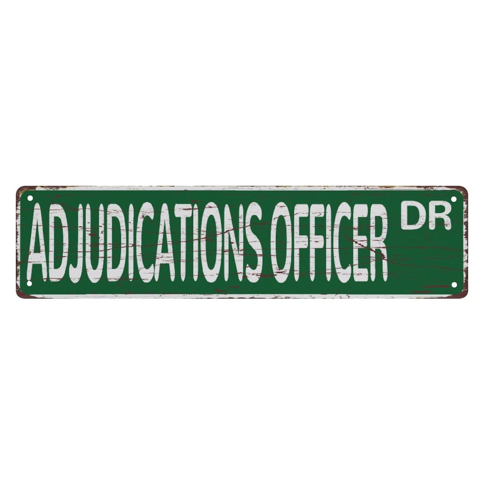 Adjudications Officer Dr Vintage Metal Sign Retro Metal Plaque Bar Pub Poster Wall Art Decor Tin Sign 4x16 Inch