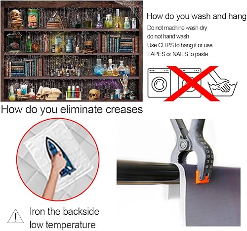 Miniatura 7 de Mad Scientist - Telón de fondo de laboratorio para niños, Halloween, escuela mágica, espeluznante, calavera, veneno, boticario, bruja, Halloween,