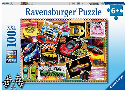 Ravensburger Puzzle, Auto da Corsa, 100 Pezzi XXL