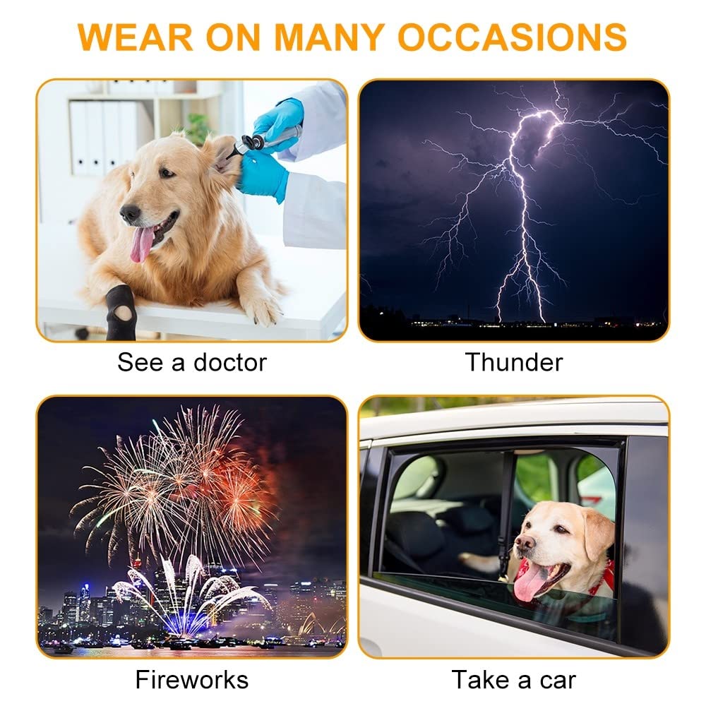 DONGKER Cappotto per Cani Anti-Ansia,Giacca Calmante per Cane Traspirante Gilet Antistress per Animali di Piccola e Media