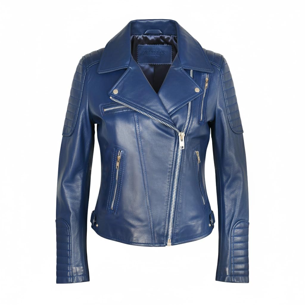 Zerimar Chaqueta Mujer Piel | Cazadora Cuero Invierno | Chaqueta Elegante | Cazadora Casual para Mujer | Chaqueta Cuero Vestir Mujer