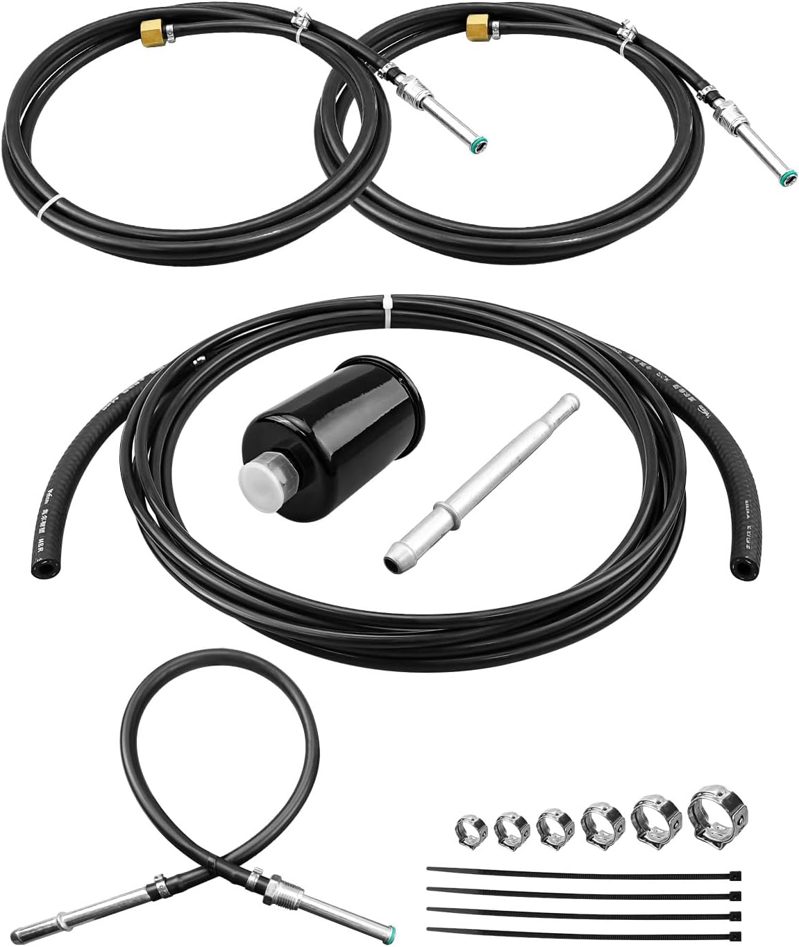 Fuel Line Replacement Kit Fit for Chevy Gmc Gas Trucks 1988-1997, Nylon Fuel Lines Kit Replace NFR0013 GM23B FL-GM22B FL-GM22B-T