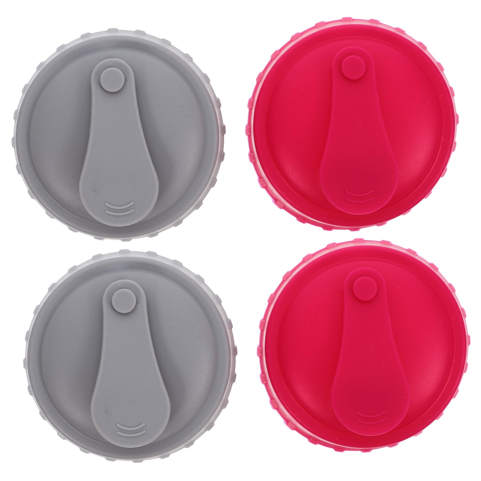 COLLBATH 4pcs Reusable Silicone Soda Can Lids Leakproof Beverage Covers for Beer Juice Spillproof Design Pop Can Protectors Freshness Seal for Fizzy Drinks