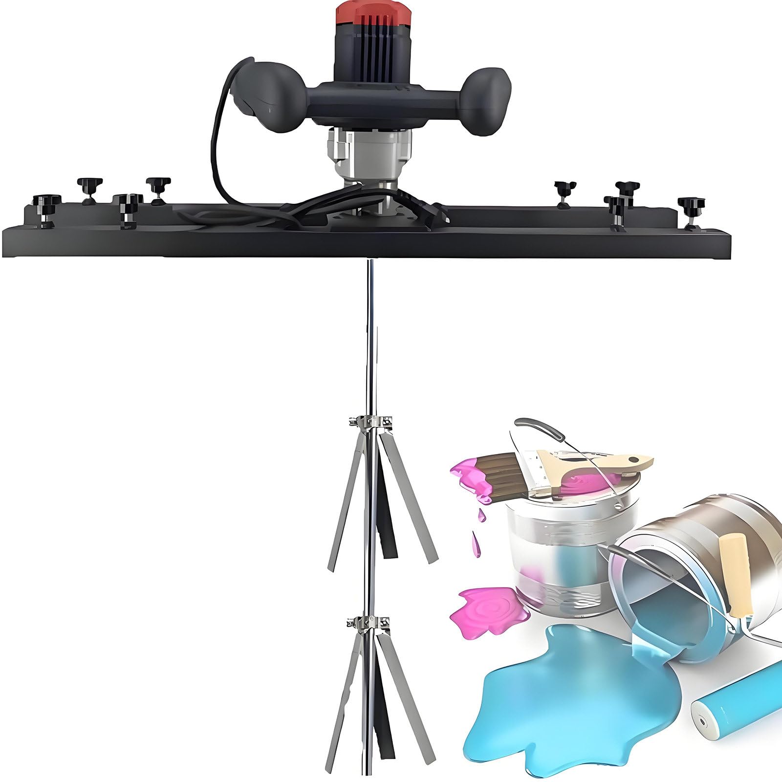GUTYGIO IBC Agitator,Paint Stirring Machine,3000W Electric Tank Mixer Machine,Folding Propeller, Paint Mixing Equipment, for Ink Dissolver Agitator A