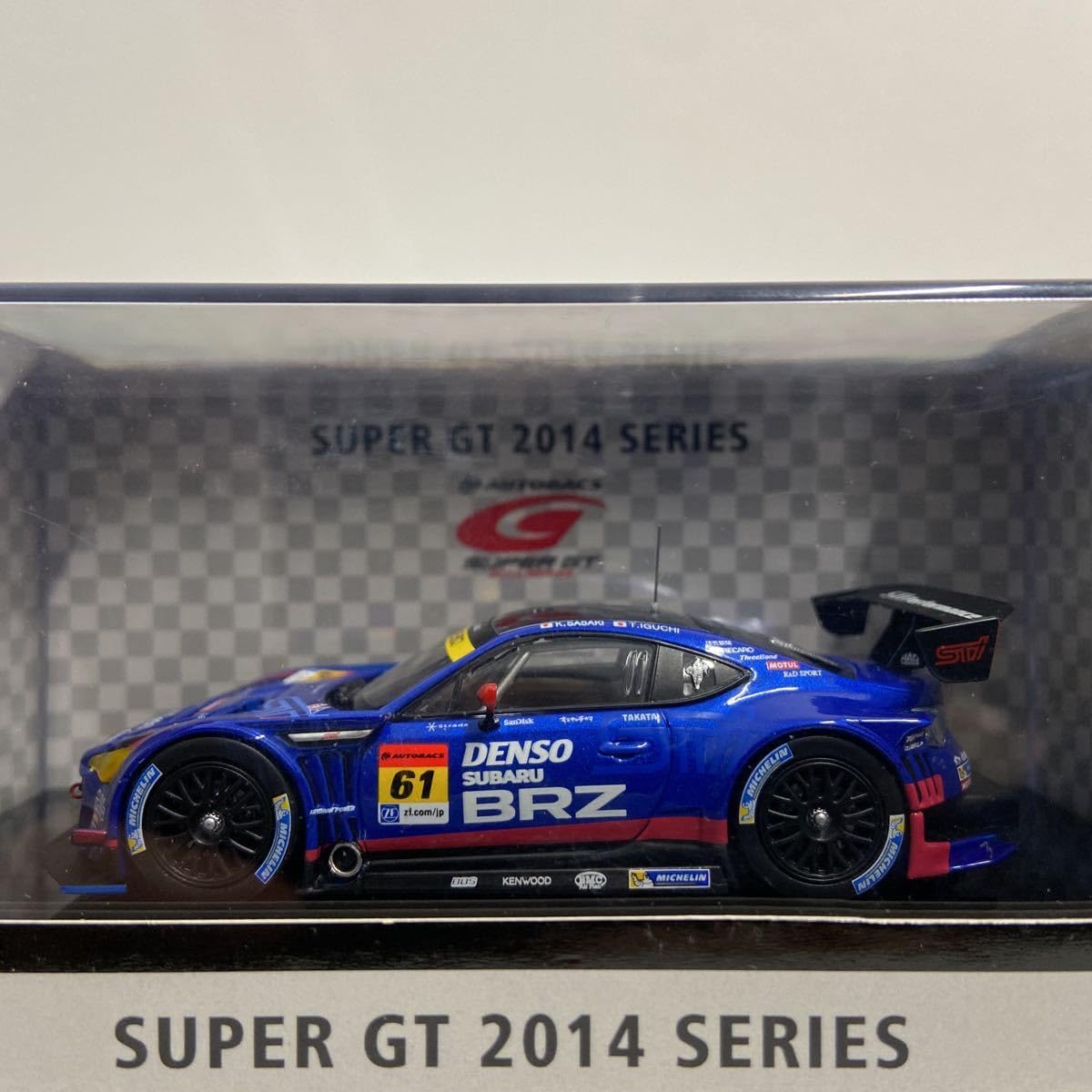 SuperGT 2014年 61号車 SUBARU BRZ サイン入りミニカー SuperGT 2014年 61号車 SUBARU BRZ サイン入りミニカー